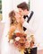 Orange Artificial Roses Flowers Bulk – 25PCS Faux Silk & Foam Rose Set for DIY Wedding Bouquets, Bridal Shower, Baby Shower, Table Centerpieces, Cake Decorations & Fall Floral Arrangements